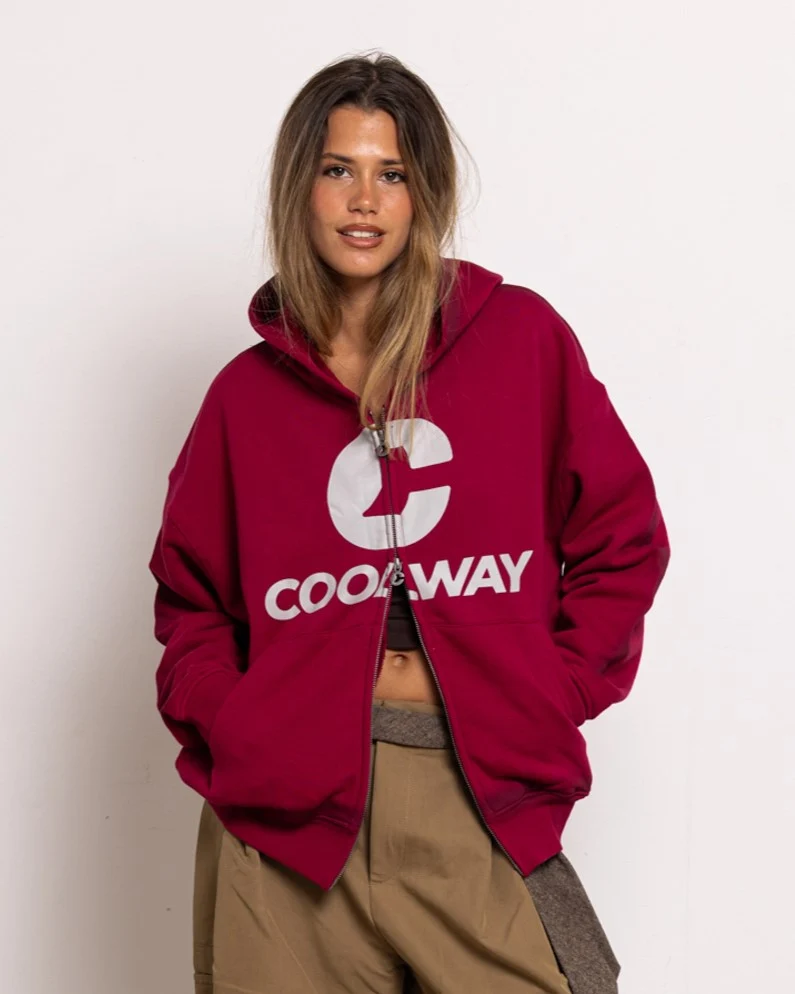 Break Wine Zipper Hoodie