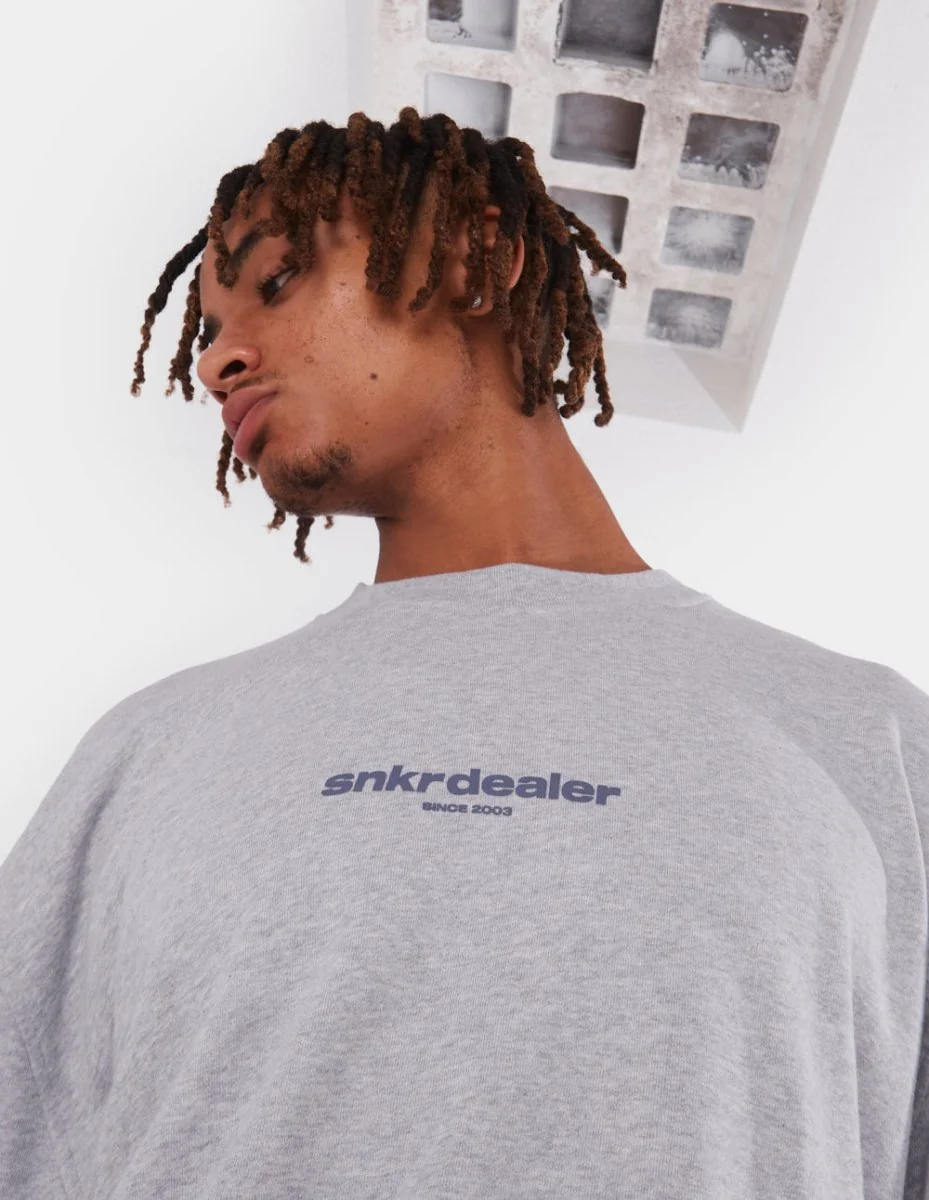 Straight Grey Crewneck